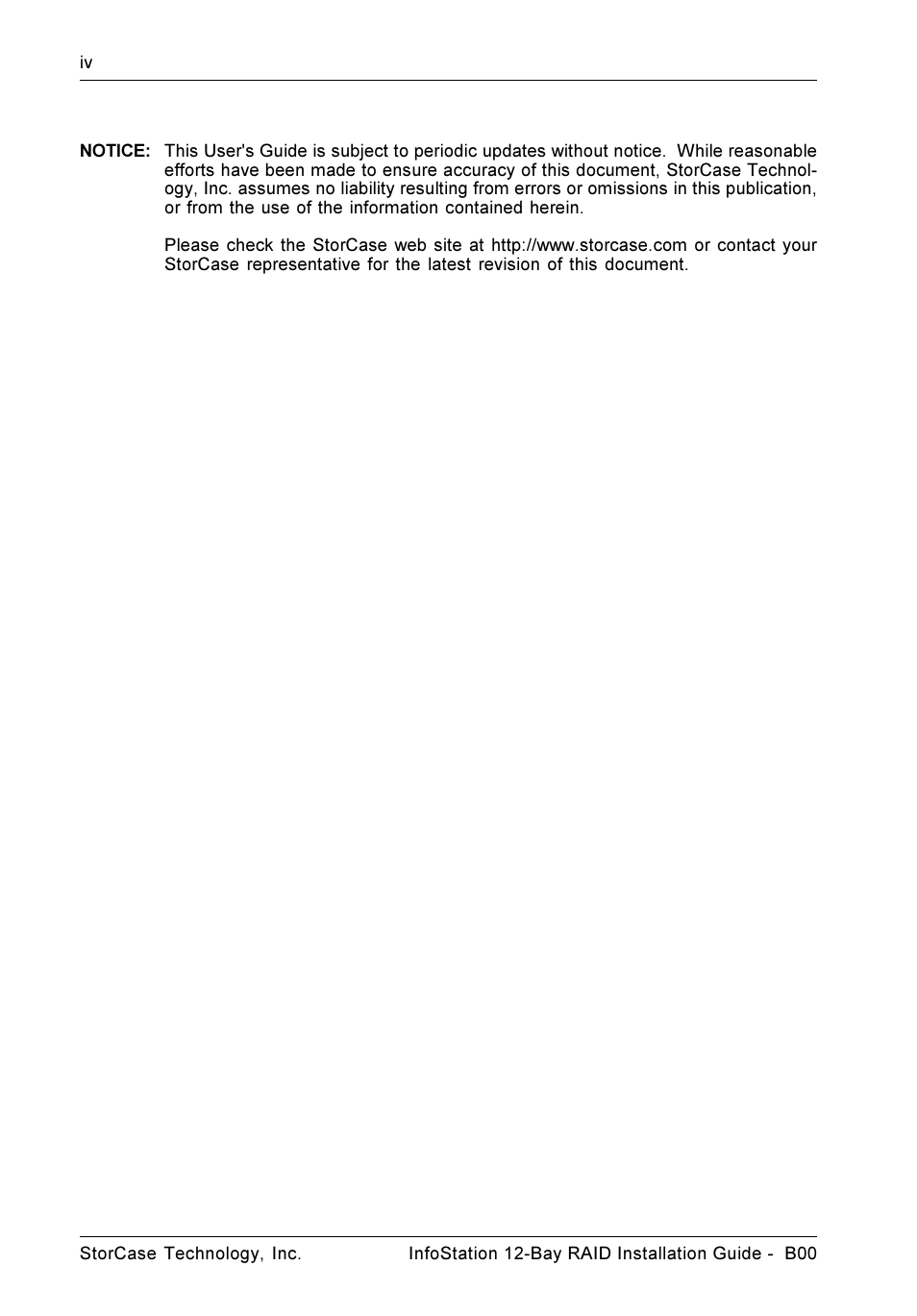 StorCase Technology InfoStation 12-Bay 4U Ultra320/SATA User Manual | Page 5 / 18