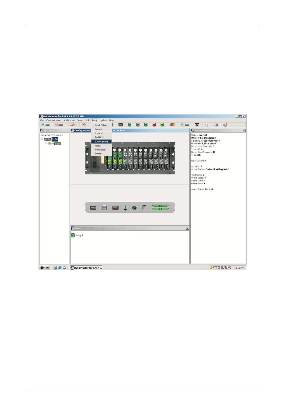 Lun mapping | StorCase Technology InfoStation 12-Bay 4U Ultra320/SATA User Manual | Page 45 / 127