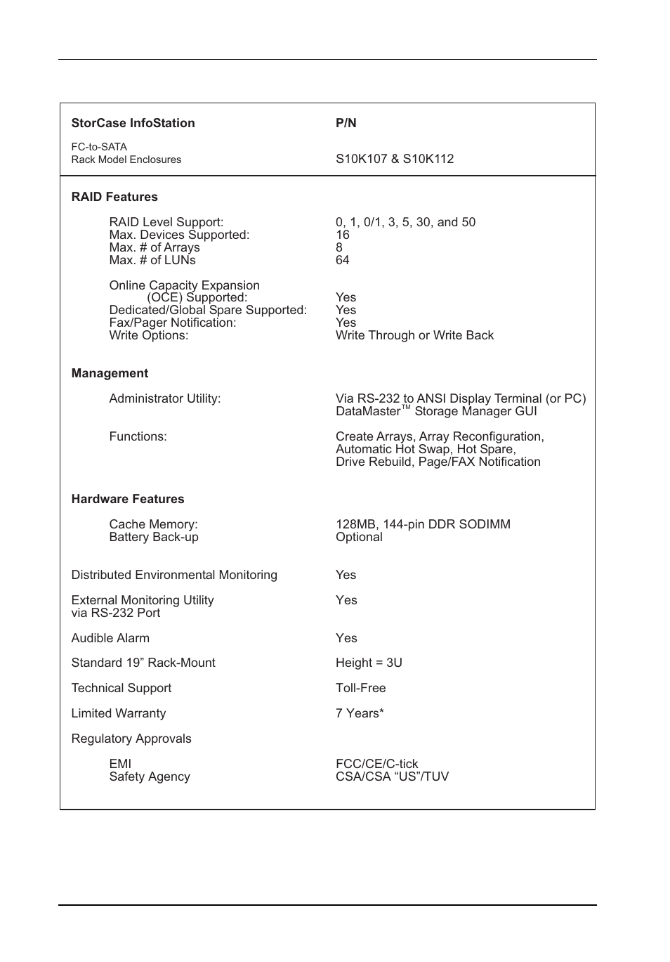 StorCase Technology InfoStation 16-Bay 3U SCSI/SATA User Manual | Page 101 / 119