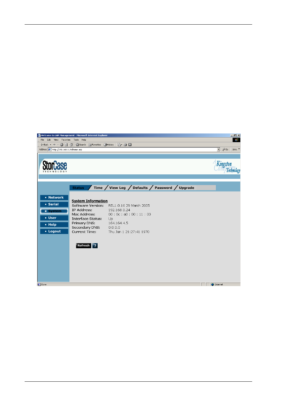 System status | StorCase Technology InfoStation 16-Bay 3U SCSI/SATA User Manual | Page 14 / 28