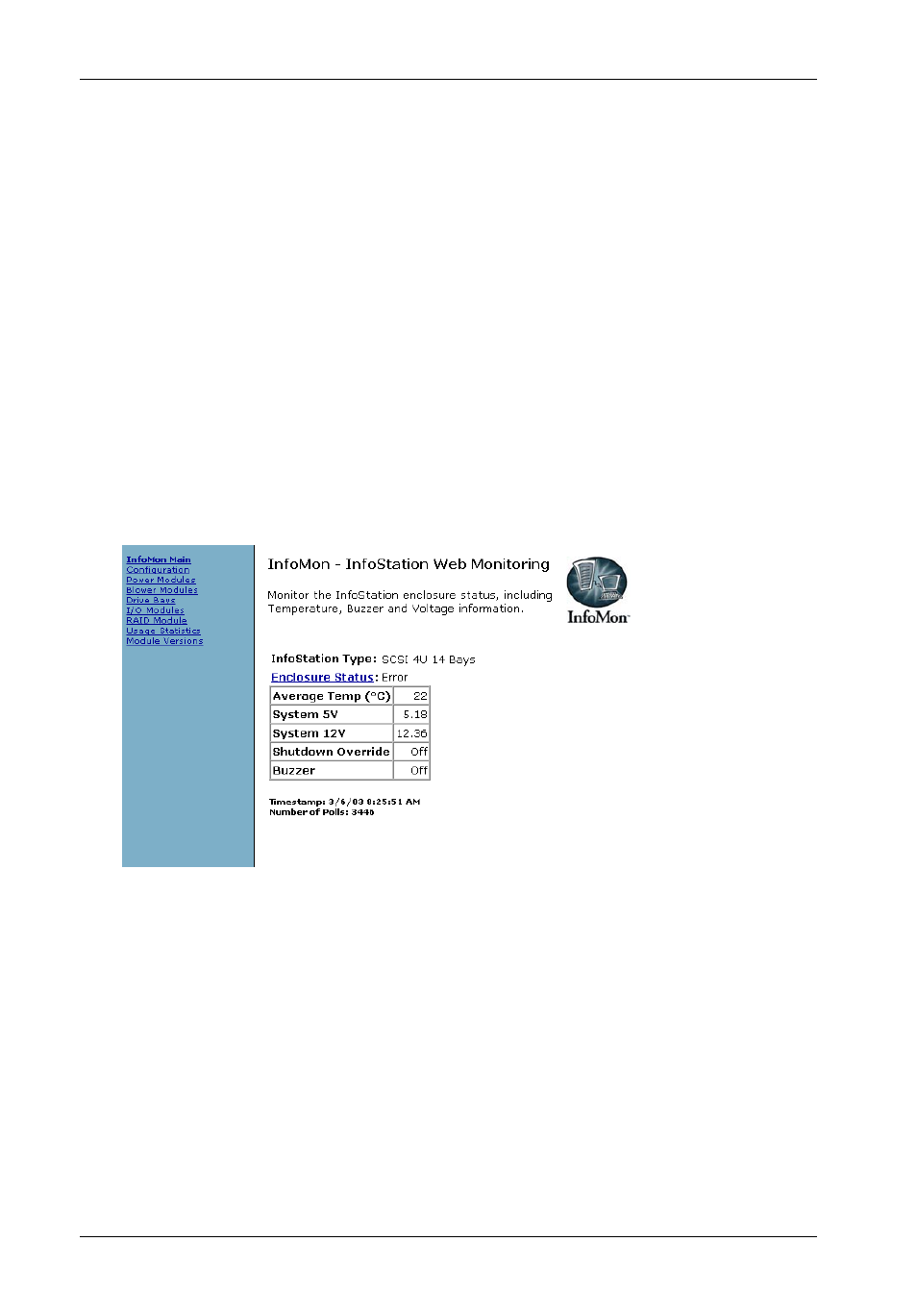 Enclosure management | StorCase Technology InfoStation 16-Bay 3U SCSI/SATA User Manual | Page 24 / 28