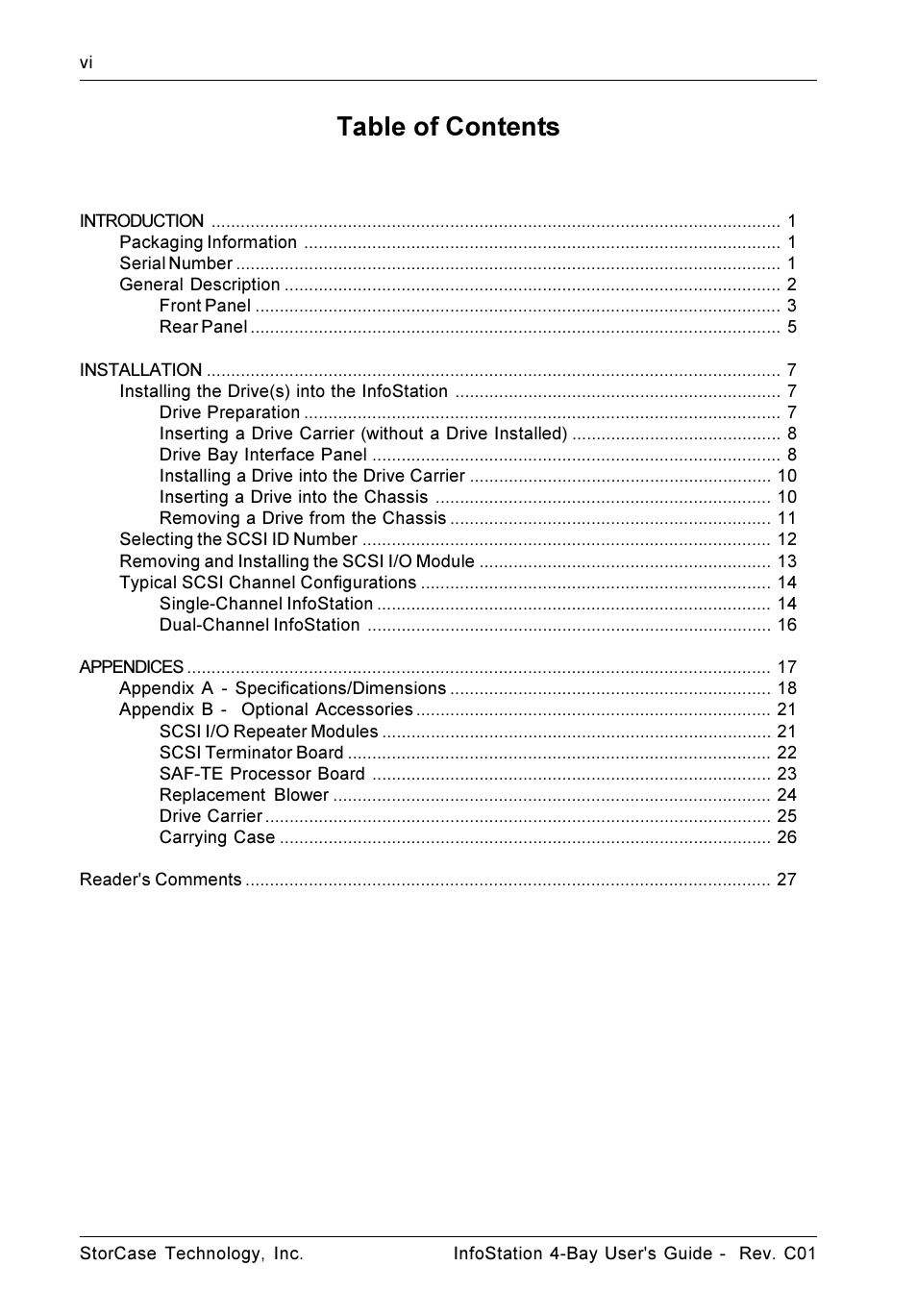 StorCase Technology 4-Bay Desktop SCSI Ultra320 User Manual | Page 7 / 36