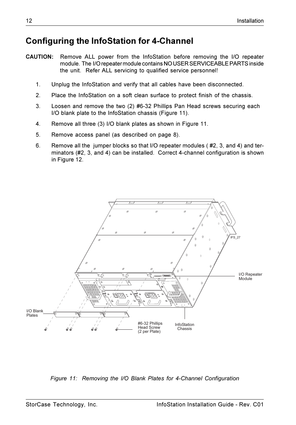 Configuring the infostation for 4-channel | StorCase Technology 9-Bay 4U SCSI Ultra160 User Manual | Page 17 / 24