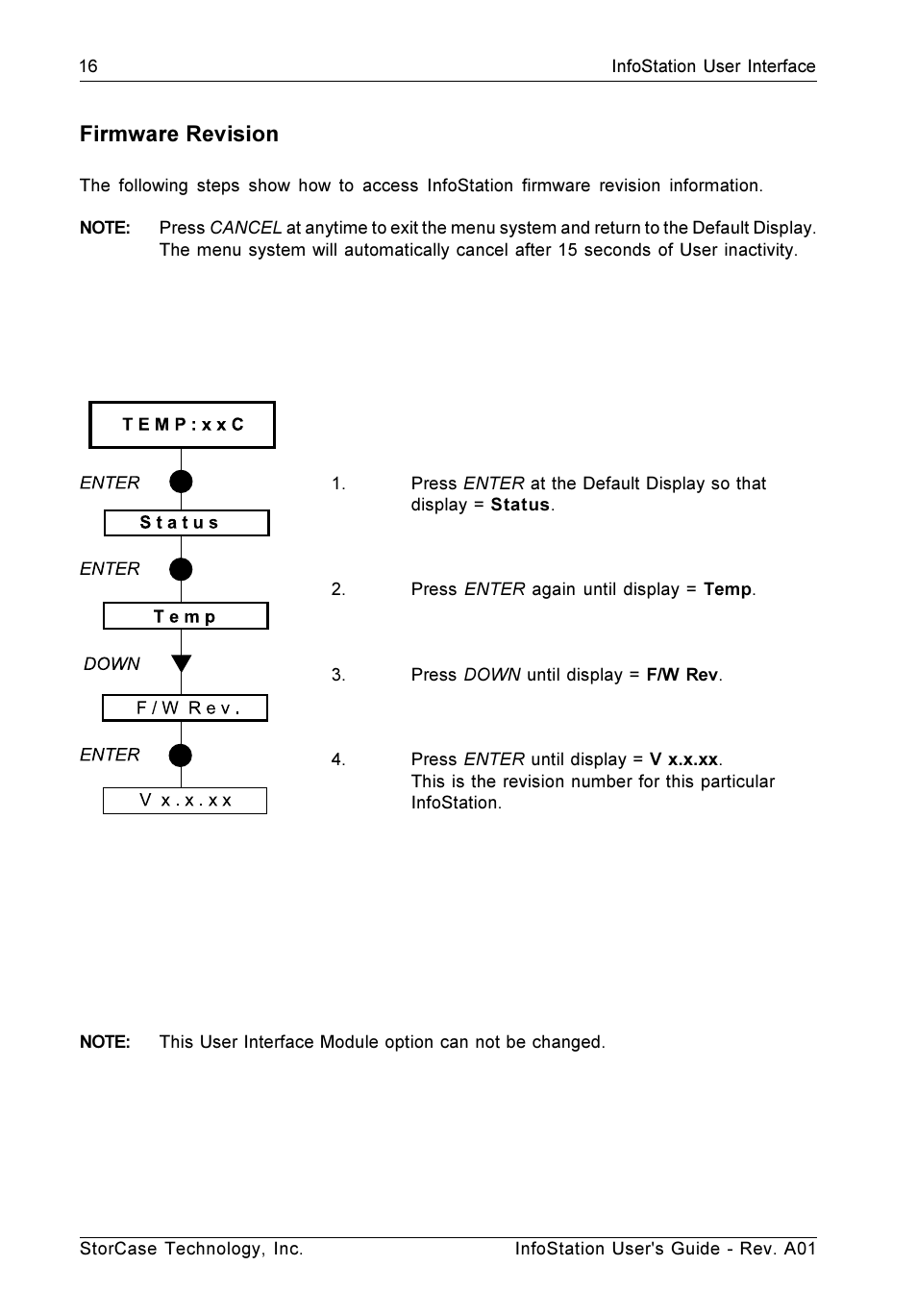 Firmware revision | StorCase Technology 9-Bay 4U SCSI Ultra160 User Manual | Page 25 / 59