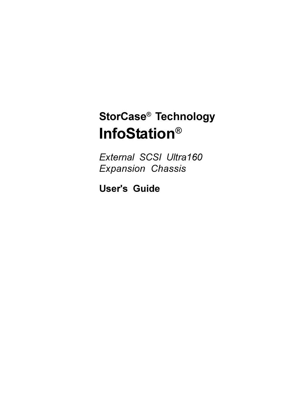 StorCase Technology 9-Bay 4U SCSI Ultra160 User Manual | 61 pages