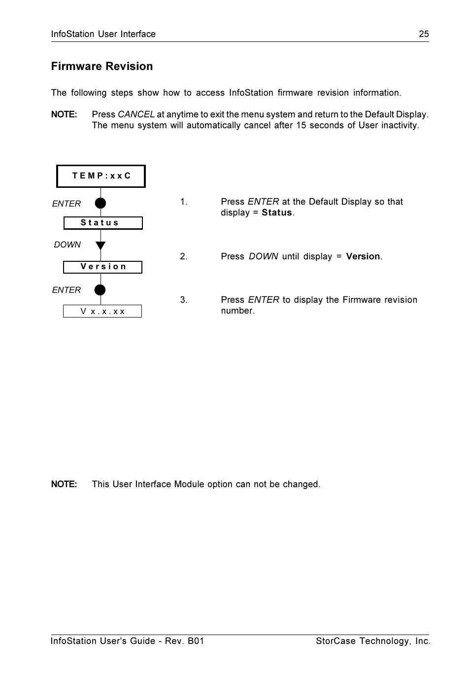 Firmware revision | StorCase Technology 9-Bay 4U SCSI Ultra160 User Manual | Page 34 / 61