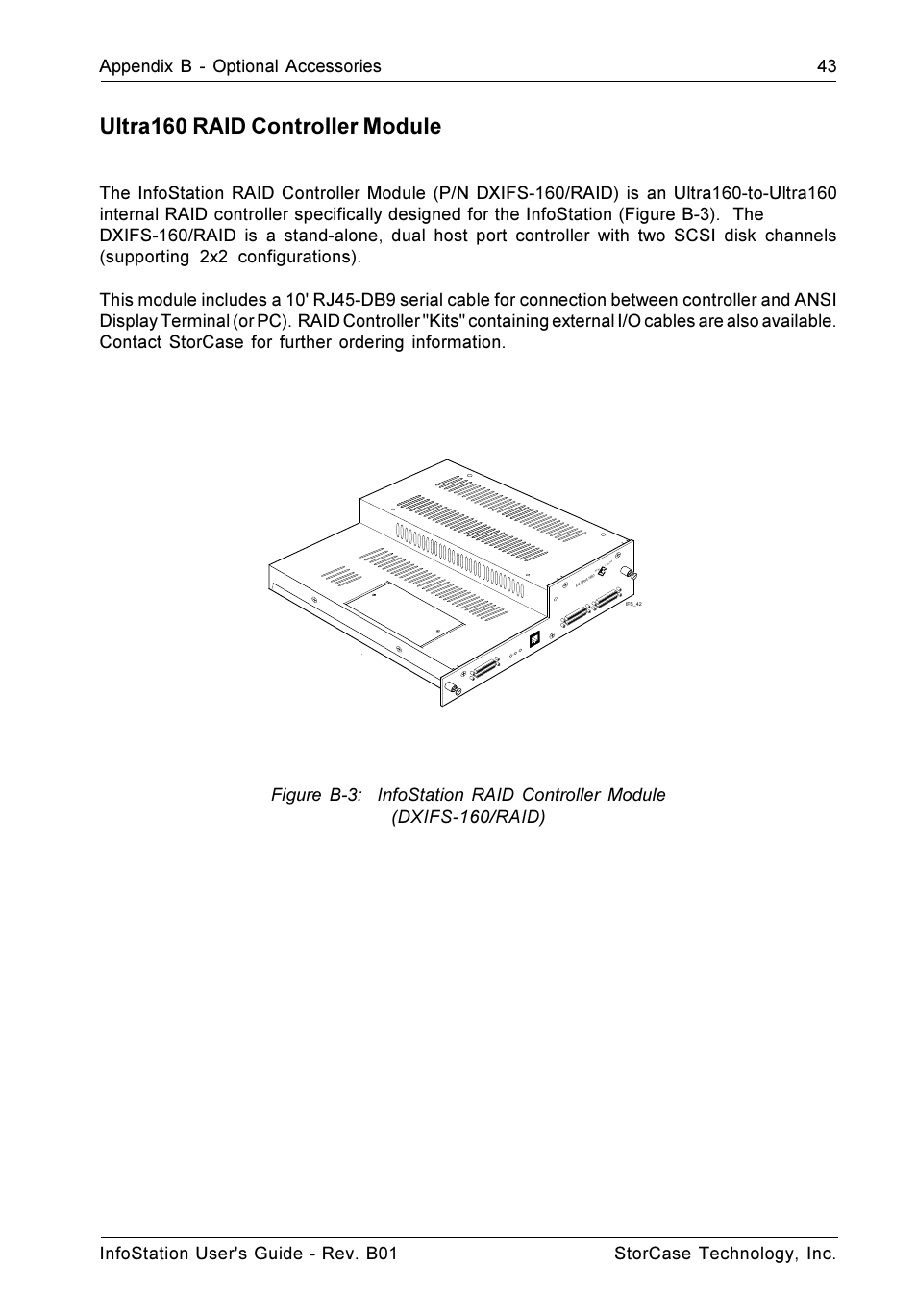 Ultra160 raid controller module | StorCase Technology 9-Bay 4U SCSI Ultra160 User Manual | Page 52 / 61