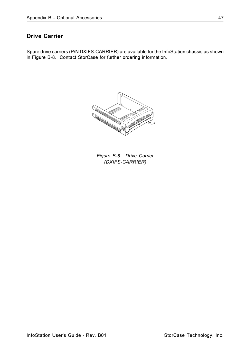 Drive carrier | StorCase Technology 9-Bay 4U SCSI Ultra160 User Manual | Page 56 / 61