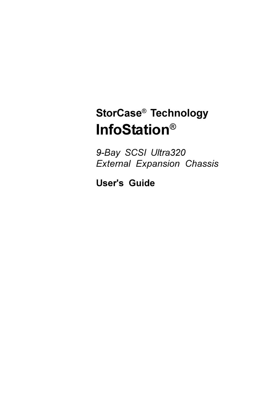 StorCase Technology 9-Bay 4U SCSI Ultra320 User Manual | 65 pages