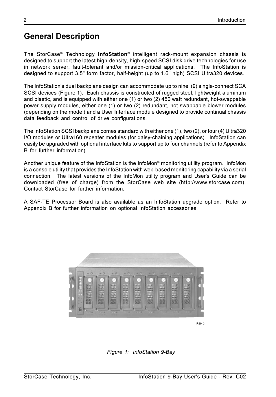 General description | StorCase Technology 9-Bay 4U SCSI Ultra320 User Manual | Page 11 / 65