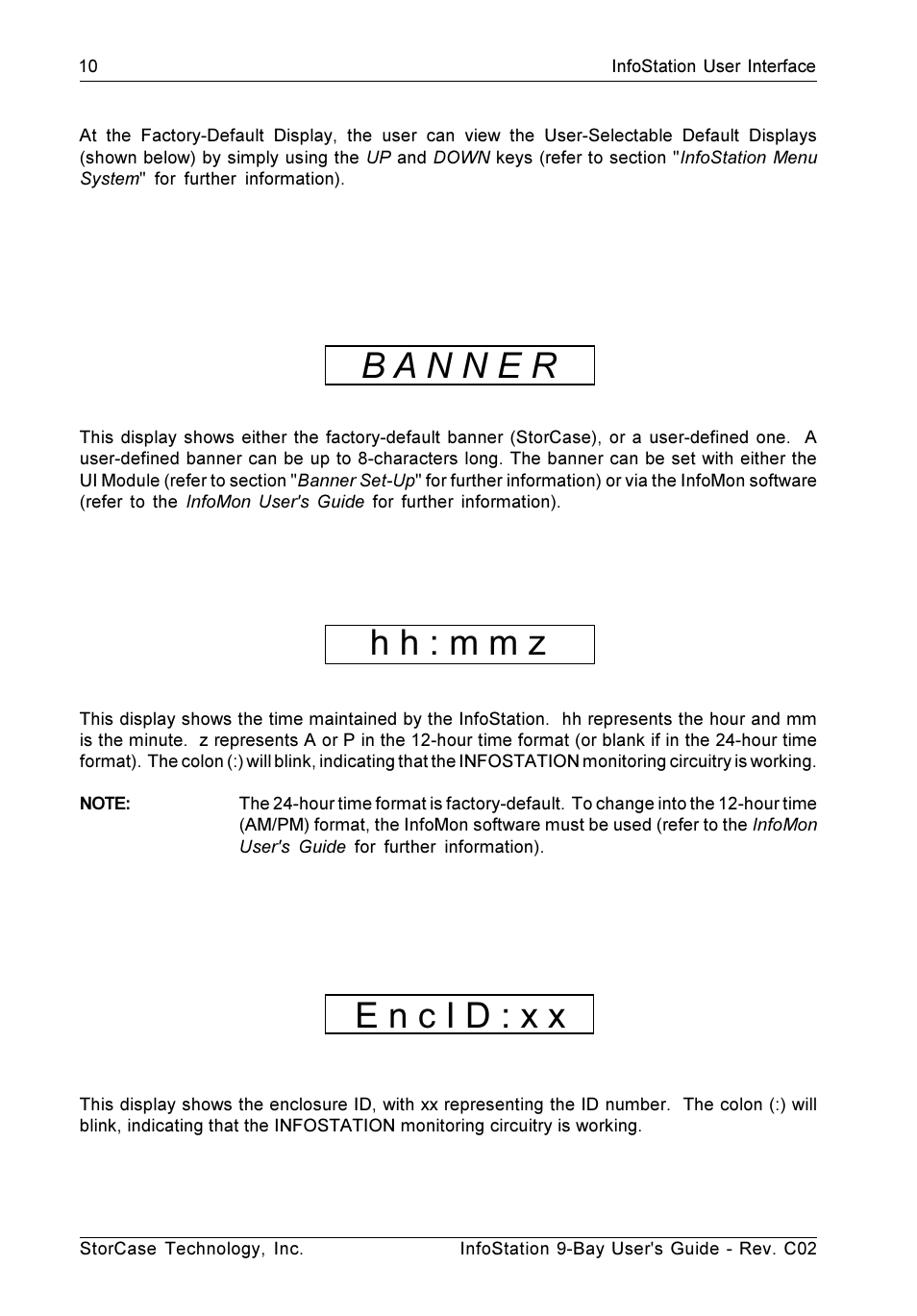 H h : m m z | StorCase Technology 9-Bay 4U SCSI Ultra320 User Manual | Page 19 / 65