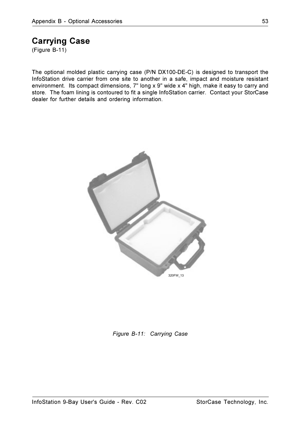 Carrying case | StorCase Technology 9-Bay 4U SCSI Ultra320 User Manual | Page 62 / 65