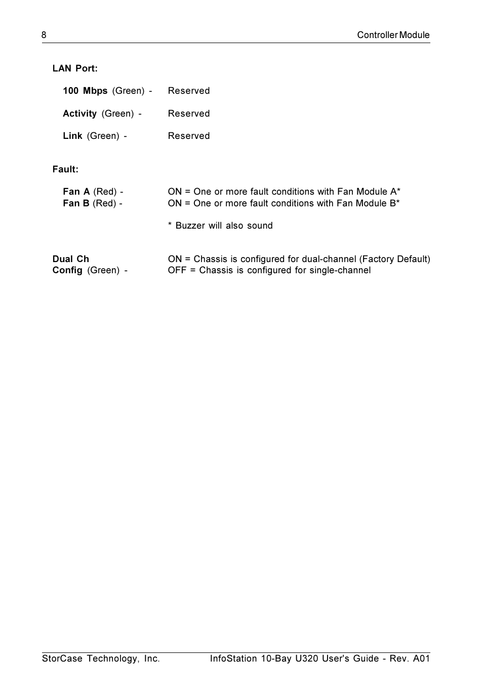 StorCase Technology 10-Bay 1U SCSI Ultra320 User Manual | Page 16 / 34