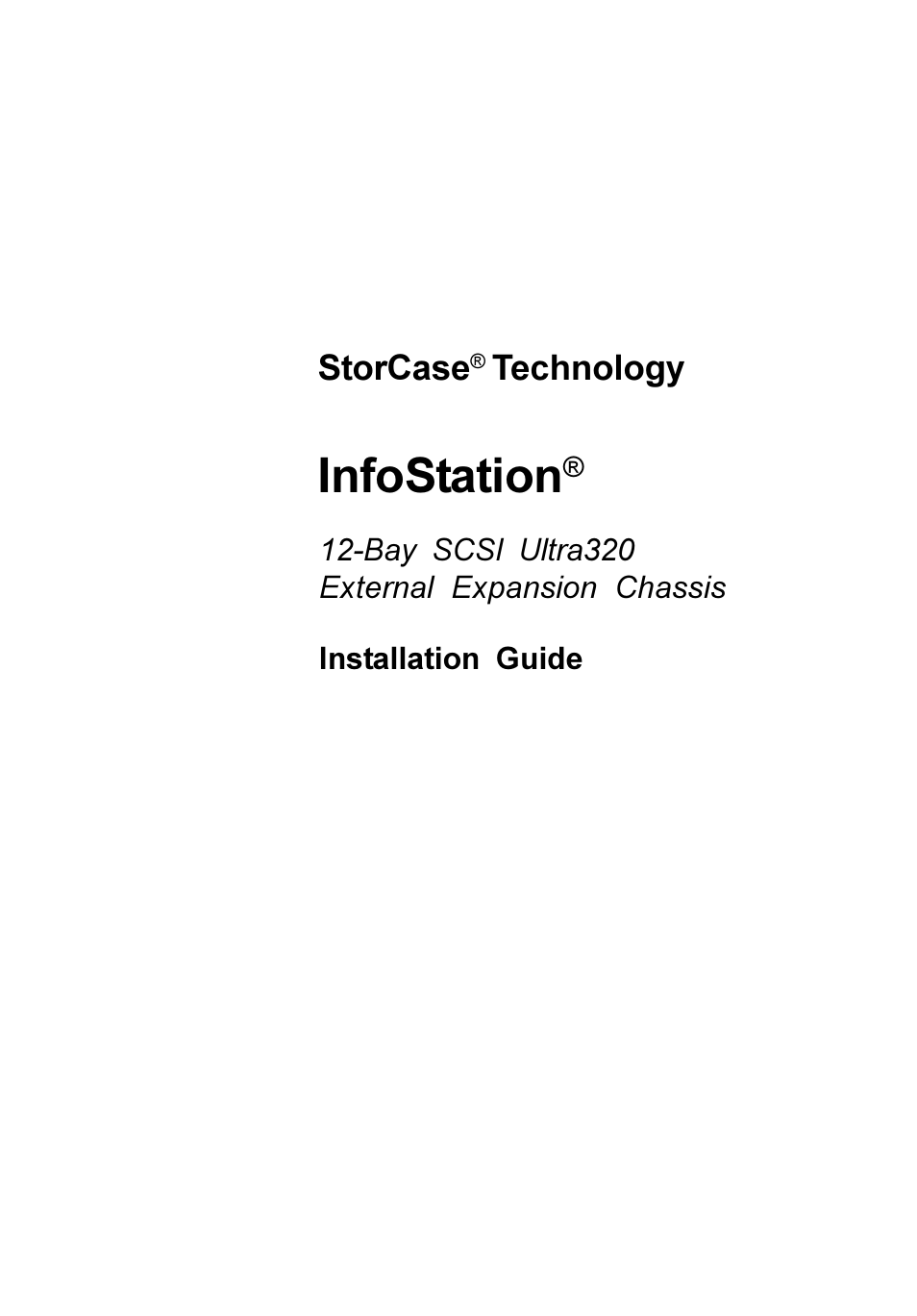 StorCase Technology 12-Bay 4U SCSI Ultra320 User Manual | 22 pages