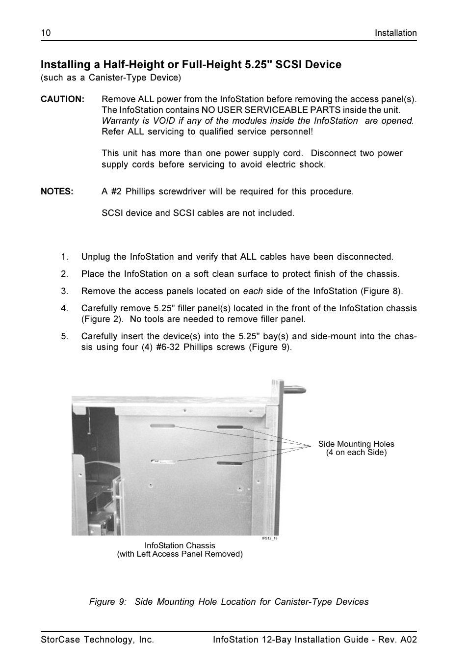 StorCase Technology 12-Bay 4U SCSI Ultra320 User Manual | Page 15 / 22
