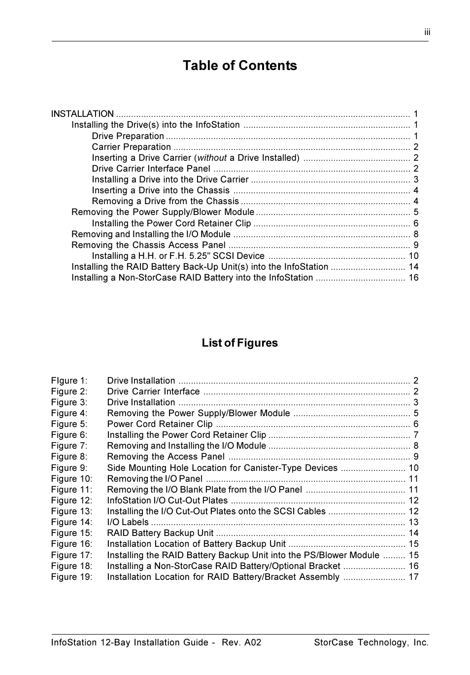 StorCase Technology 12-Bay 4U SCSI Ultra320 User Manual | Page 4 / 22