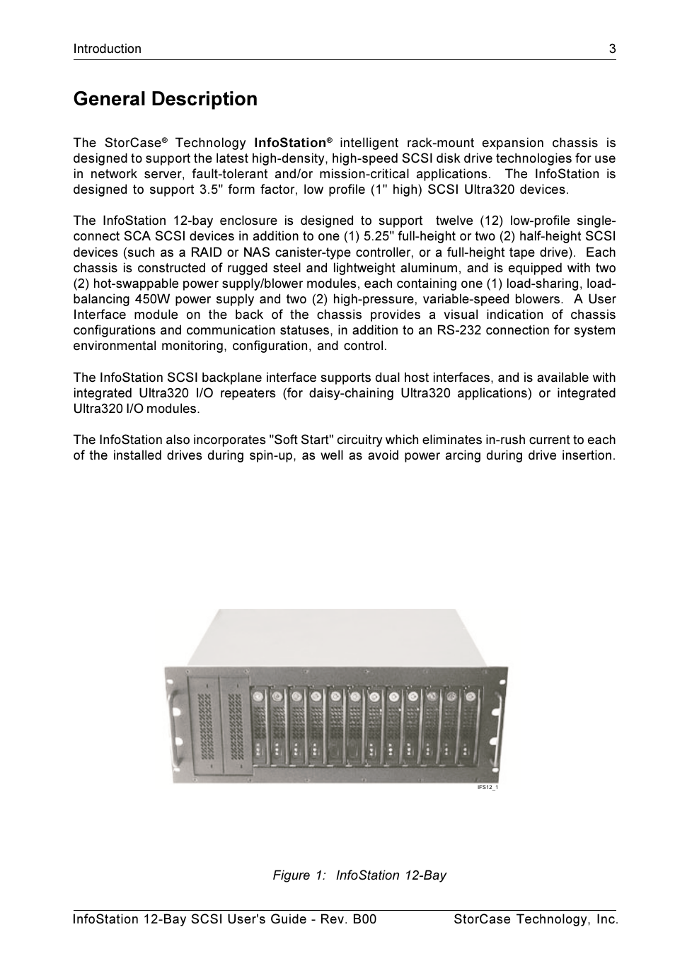 General description | StorCase Technology 12-Bay 4U SCSI Ultra320 User Manual | Page 12 / 41