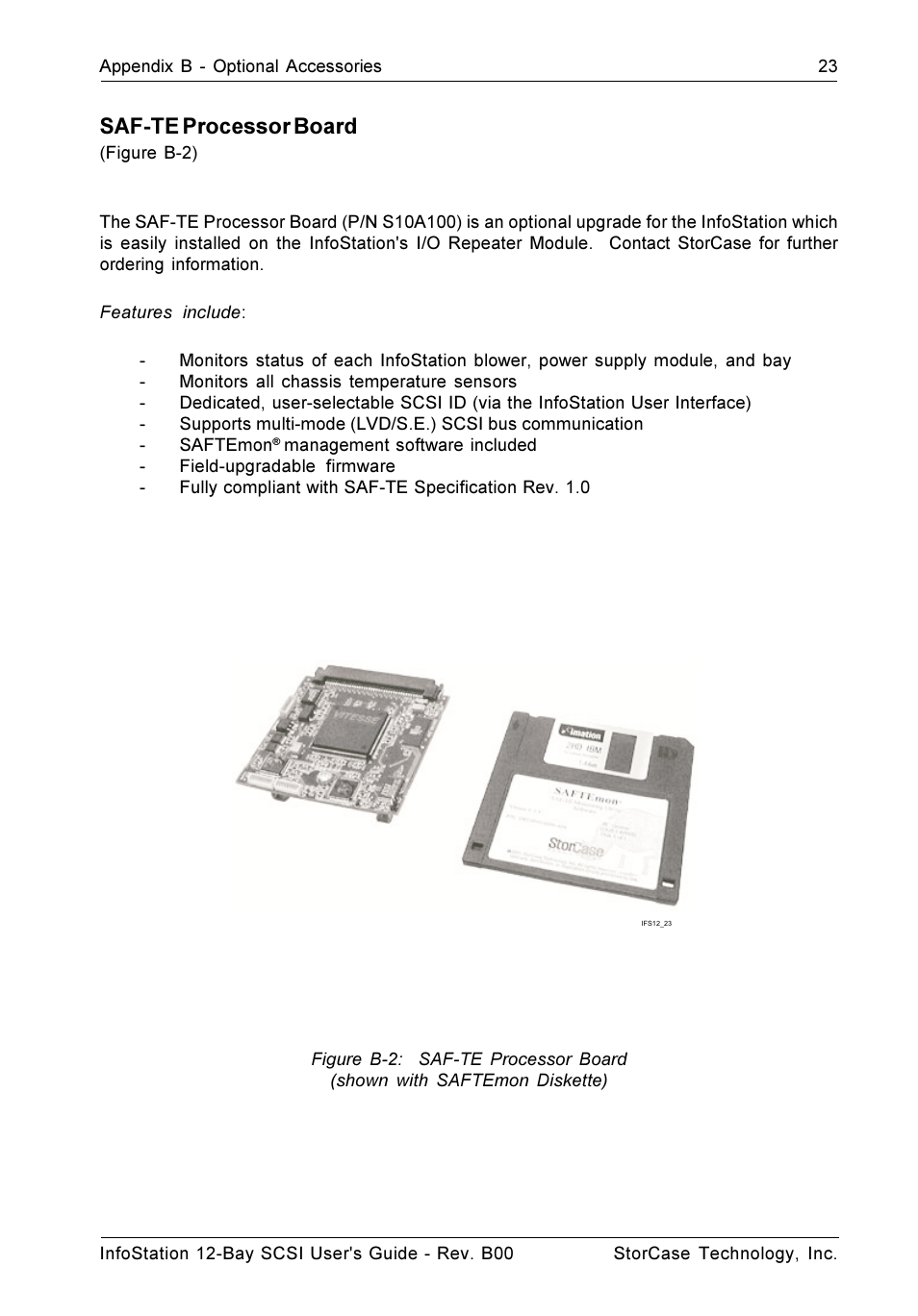 Saf-te processor board | StorCase Technology 12-Bay 4U SCSI Ultra320 User Manual | Page 32 / 41