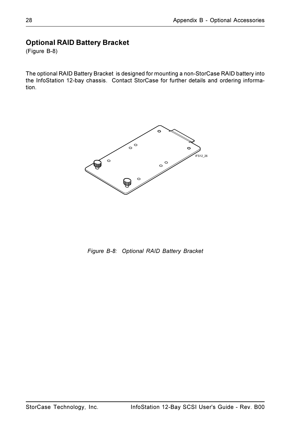 Optional raid battery bracket | StorCase Technology 12-Bay 4U SCSI Ultra320 User Manual | Page 37 / 41