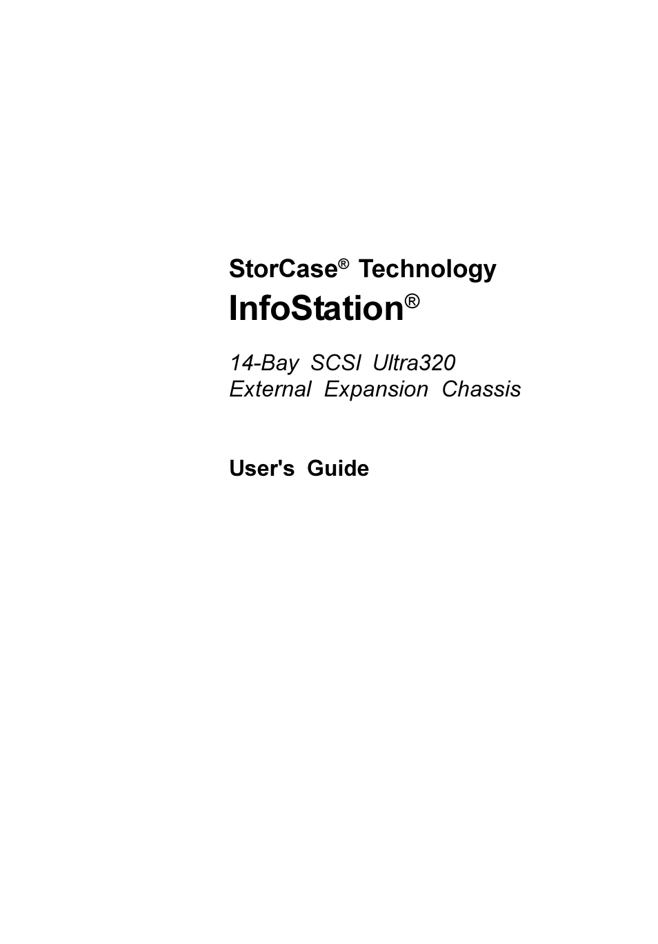 StorCase Technology 14-Bay 3U SCSI Ultra320 User Manual | 39 pages