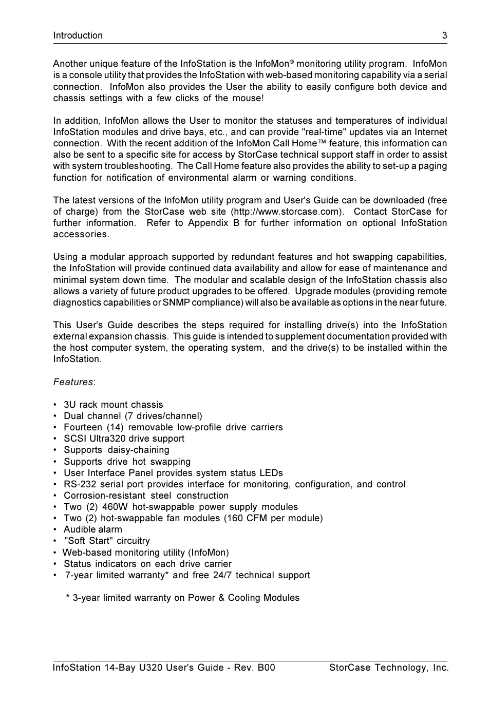StorCase Technology 14-Bay 3U SCSI Ultra320 User Manual | Page 12 / 39