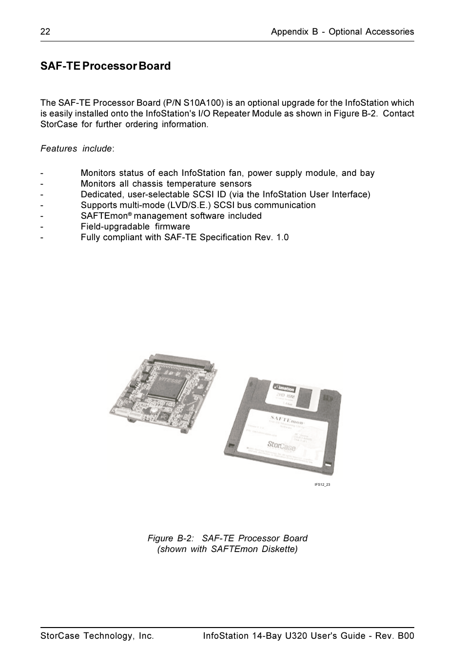 Saf-te processor board | StorCase Technology 14-Bay 3U SCSI Ultra320 User Manual | Page 31 / 39