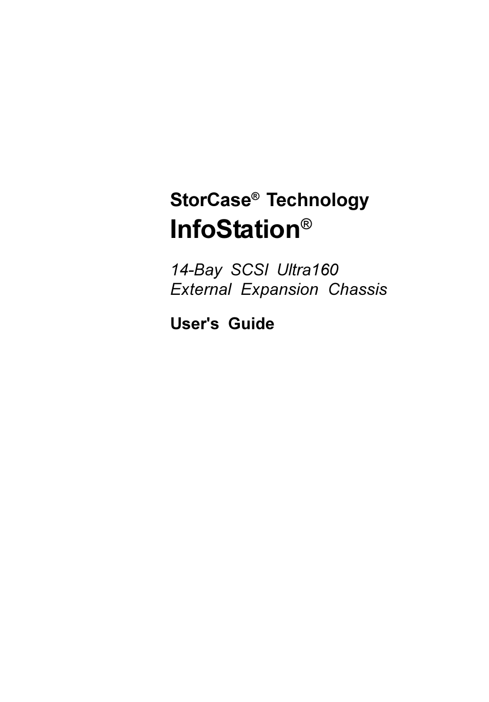 StorCase Technology 14-Bay 4U SCSI Ultra160 User Manual | 65 pages