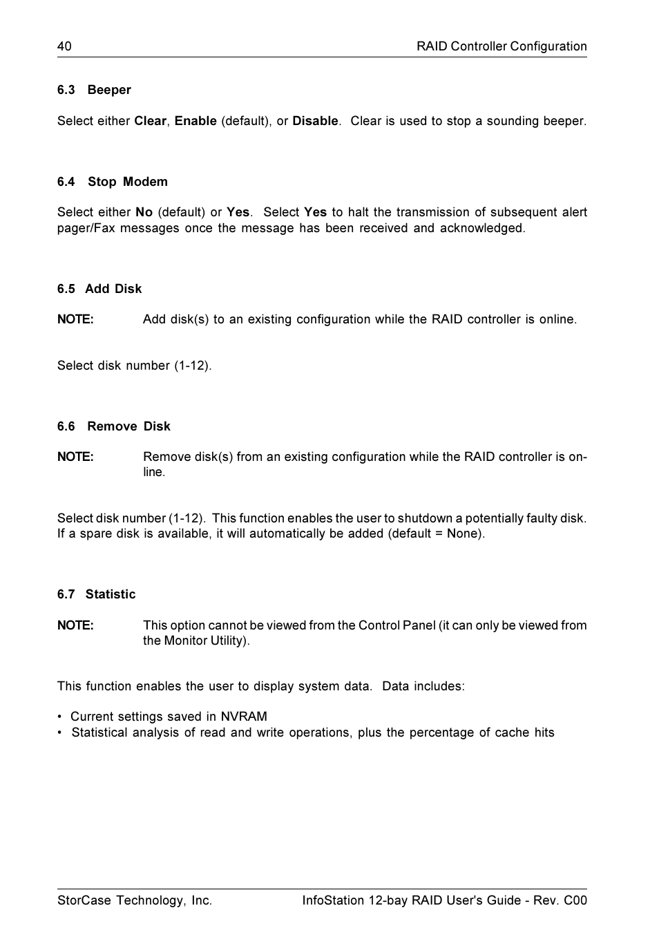 StorCase Technology InfoStation 12-Bay 4U Ultra160/SATA User Manual | Page 51 / 77