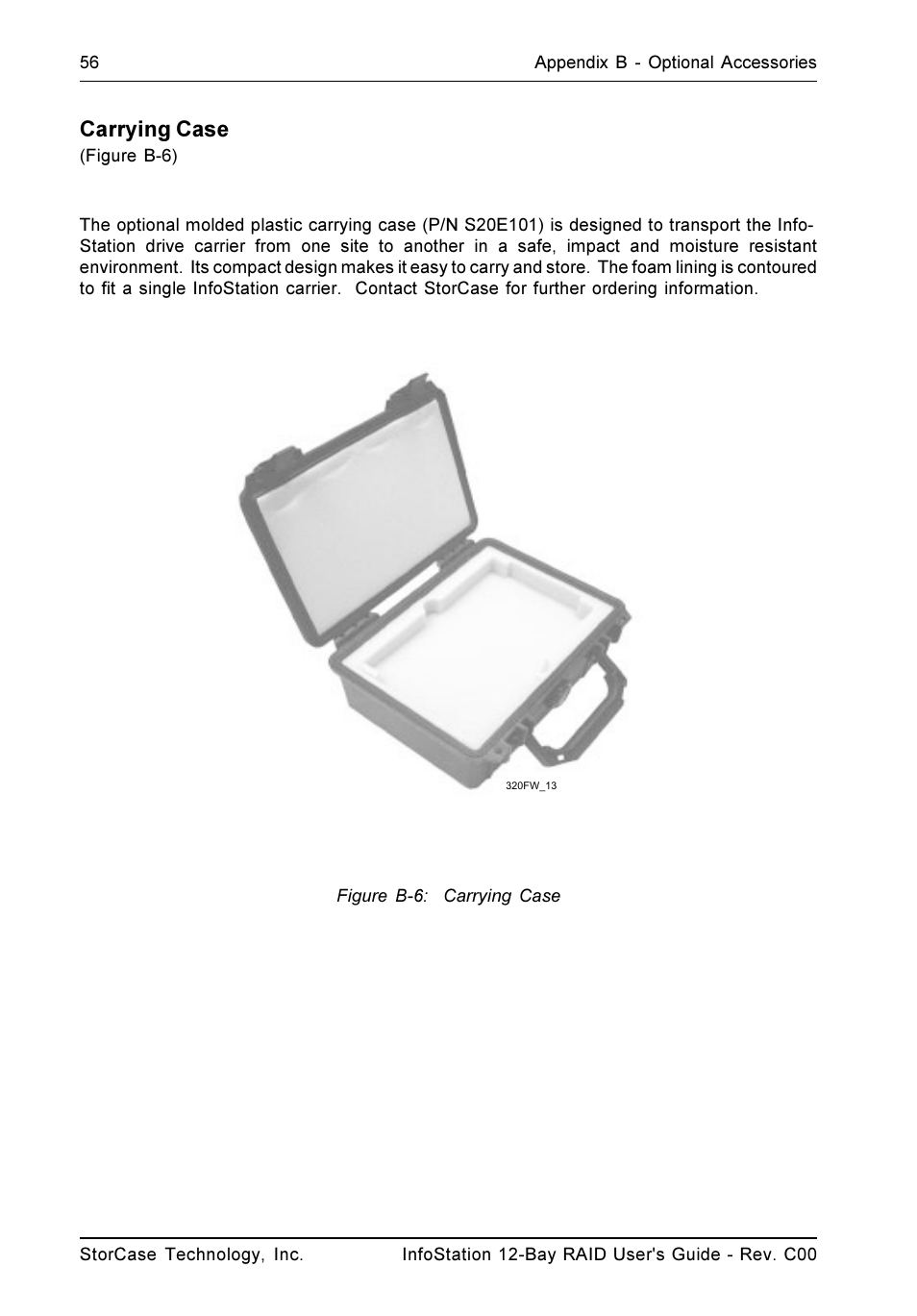 Carrying case | StorCase Technology InfoStation 12-Bay 4U Ultra160/SATA User Manual | Page 67 / 77