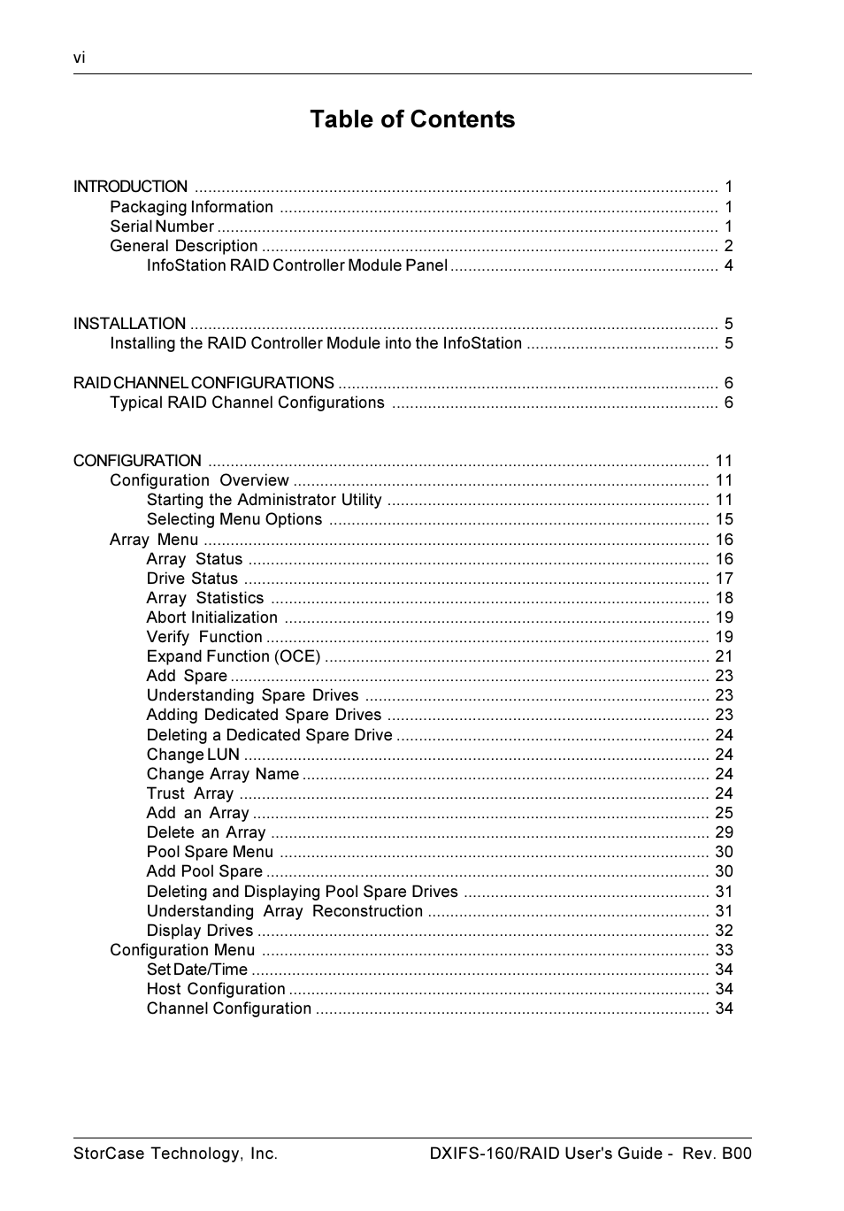StorCase Technology SCSI-to-SCSI Single RAID User Manual | Page 7 / 82