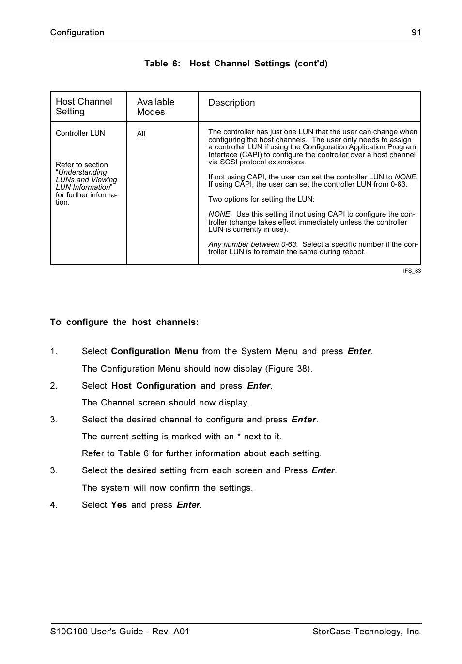 StorCase Technology Fibre-to-SCSI Single RAID User Manual | Page 103 / 162
