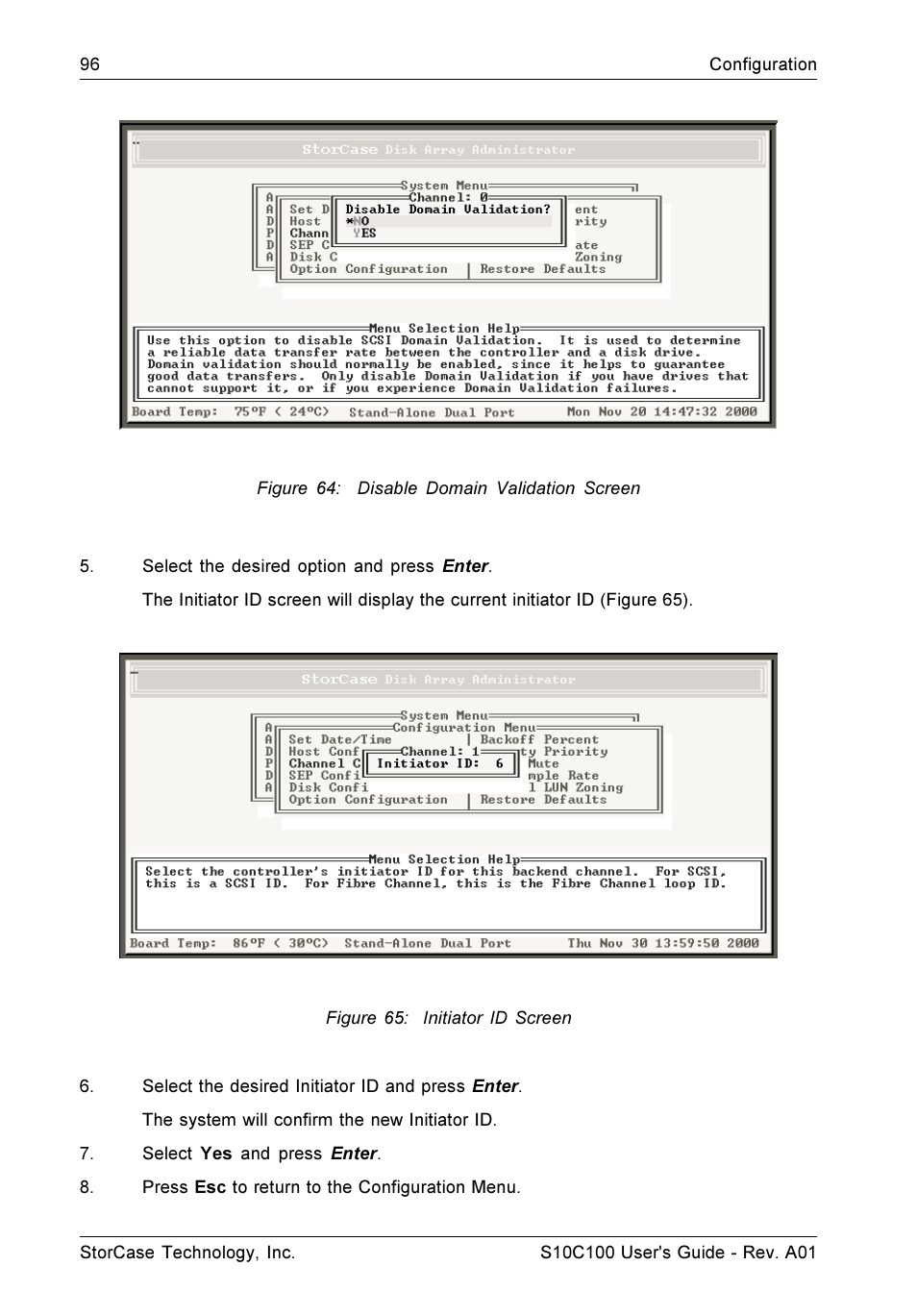 StorCase Technology Fibre-to-SCSI Single RAID User Manual | Page 108 / 162