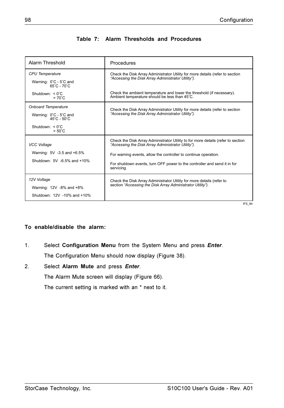 StorCase Technology Fibre-to-SCSI Single RAID User Manual | Page 110 / 162
