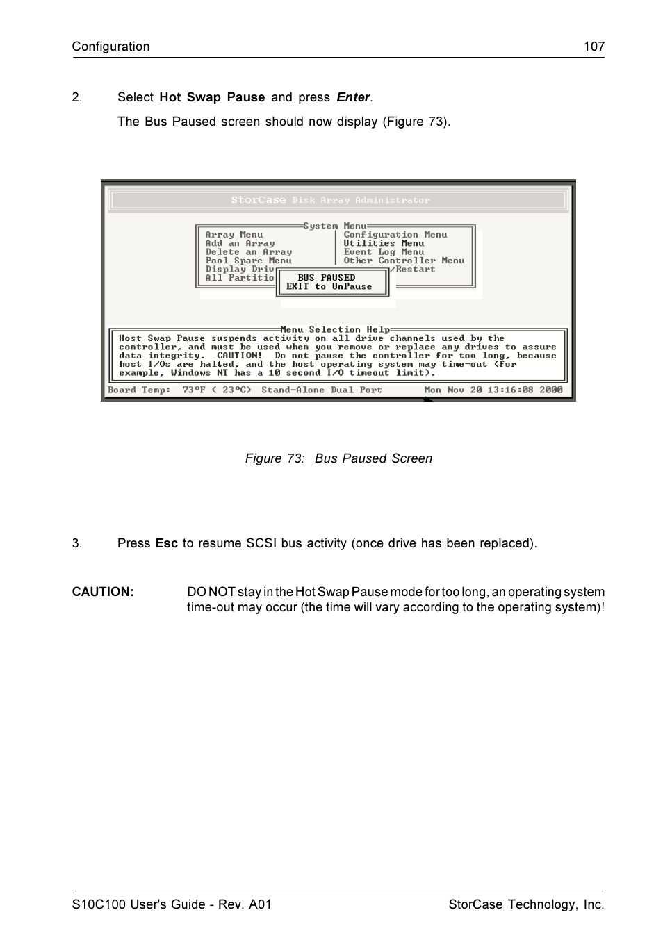 StorCase Technology Fibre-to-SCSI Single RAID User Manual | Page 119 / 162