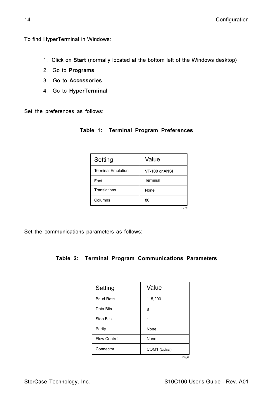 Setting value | StorCase Technology Fibre-to-SCSI Single RAID User Manual | Page 26 / 162