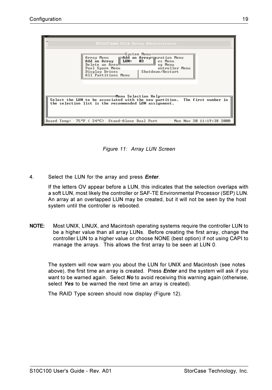 StorCase Technology Fibre-to-SCSI Single RAID User Manual | Page 31 / 162