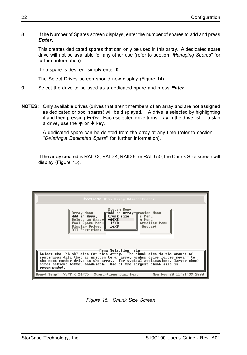 StorCase Technology Fibre-to-SCSI Single RAID User Manual | Page 34 / 162