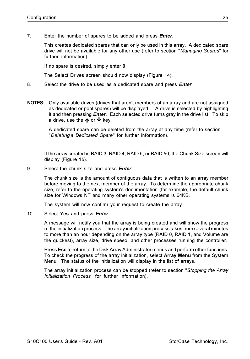 StorCase Technology Fibre-to-SCSI Single RAID User Manual | Page 37 / 162