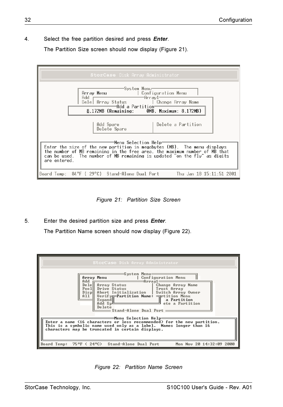 StorCase Technology Fibre-to-SCSI Single RAID User Manual | Page 44 / 162