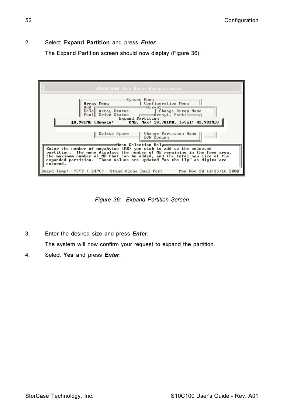 StorCase Technology Fibre-to-SCSI Single RAID User Manual | Page 64 / 162