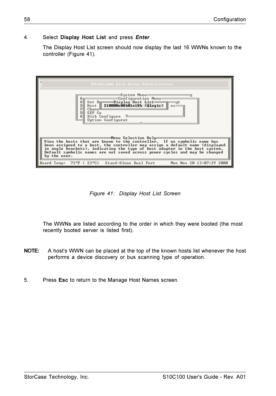 StorCase Technology Fibre-to-SCSI Single RAID User Manual | Page 70 / 162