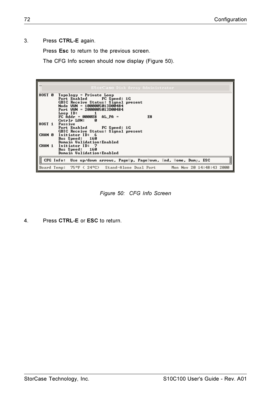StorCase Technology Fibre-to-SCSI Single RAID User Manual | Page 84 / 162
