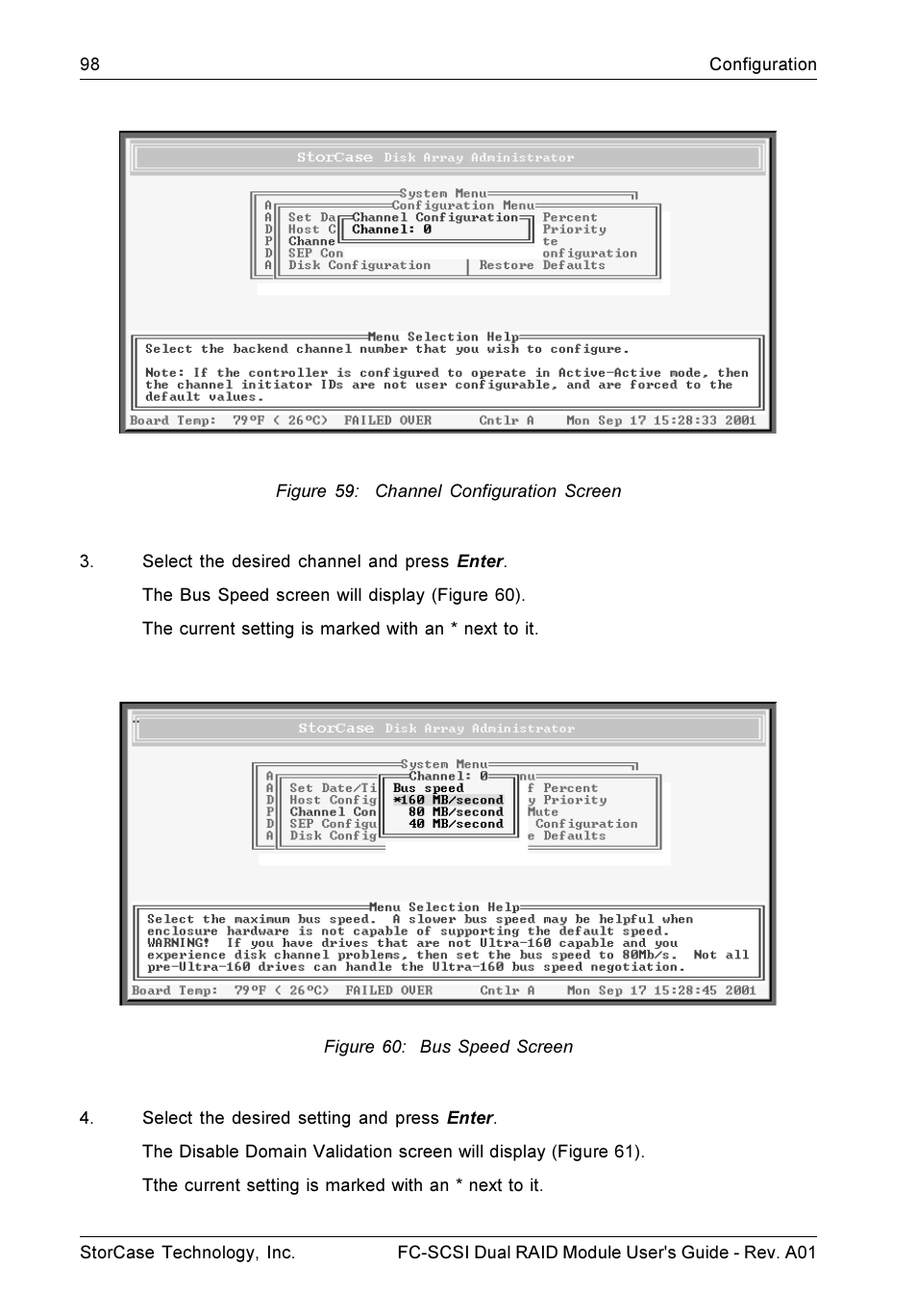 StorCase Technology FC-to-SCSI Single & Dual RAID User Manual | Page 111 / 179