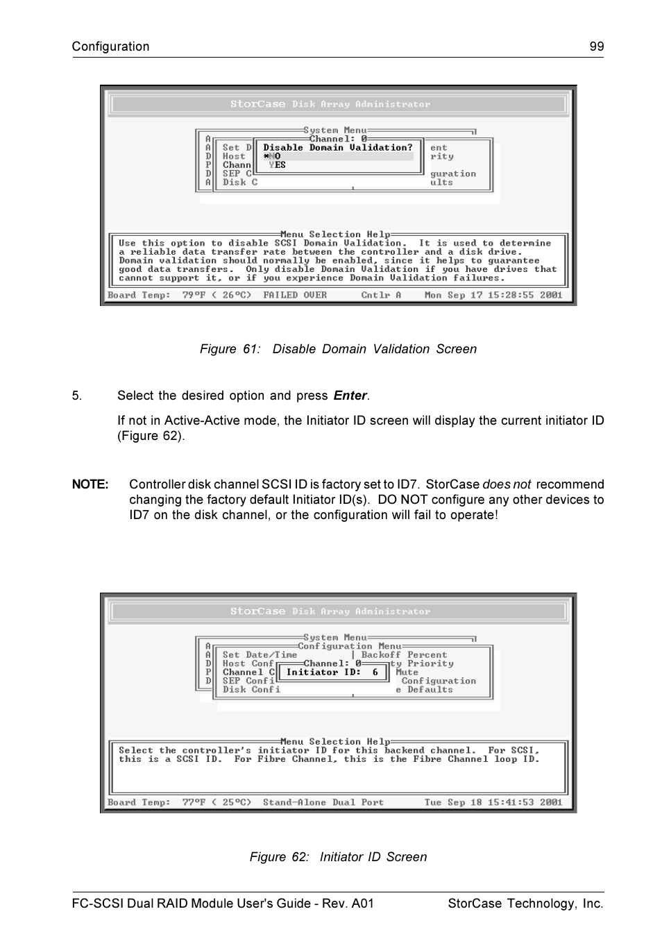 StorCase Technology FC-to-SCSI Single & Dual RAID User Manual | Page 112 / 179