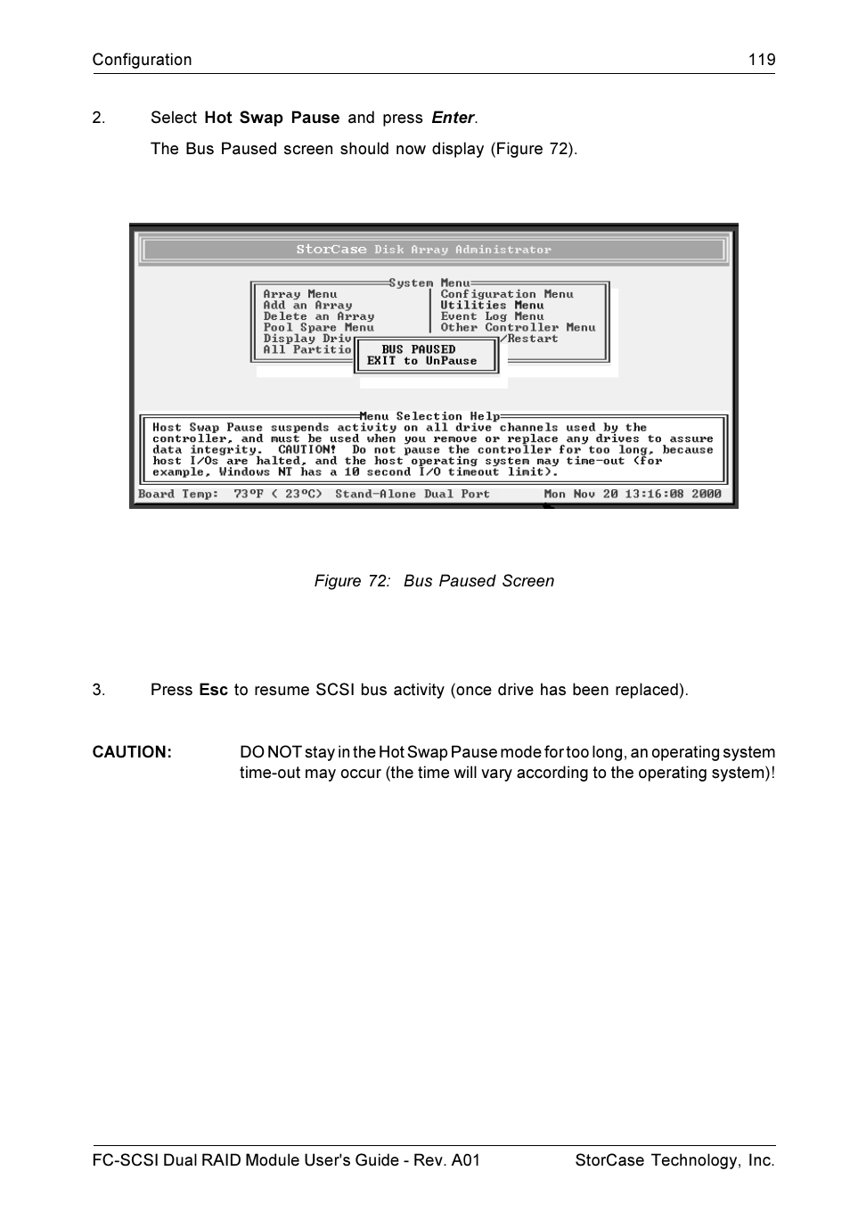 StorCase Technology FC-to-SCSI Single & Dual RAID User Manual | Page 132 / 179