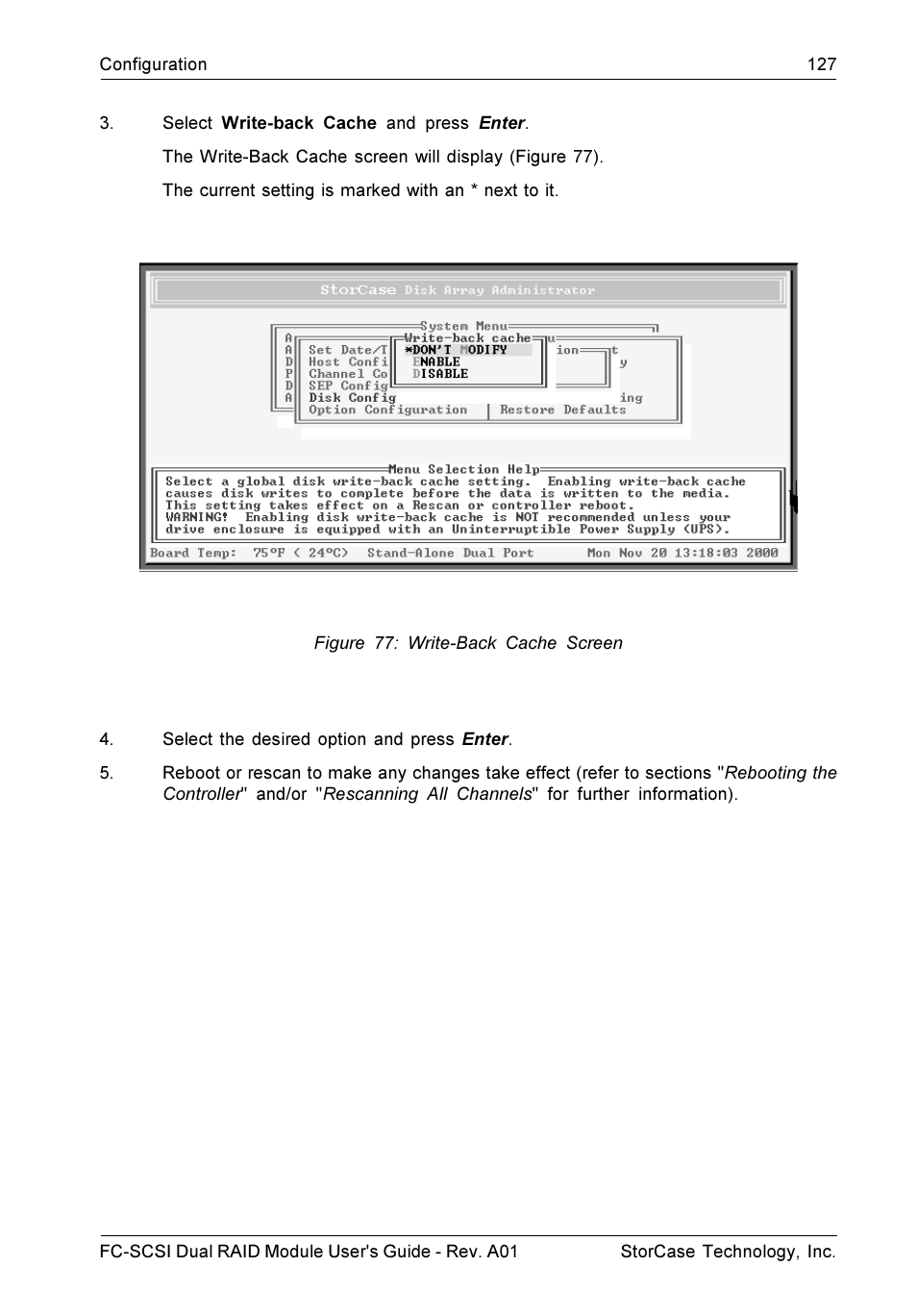 StorCase Technology FC-to-SCSI Single & Dual RAID User Manual | Page 140 / 179