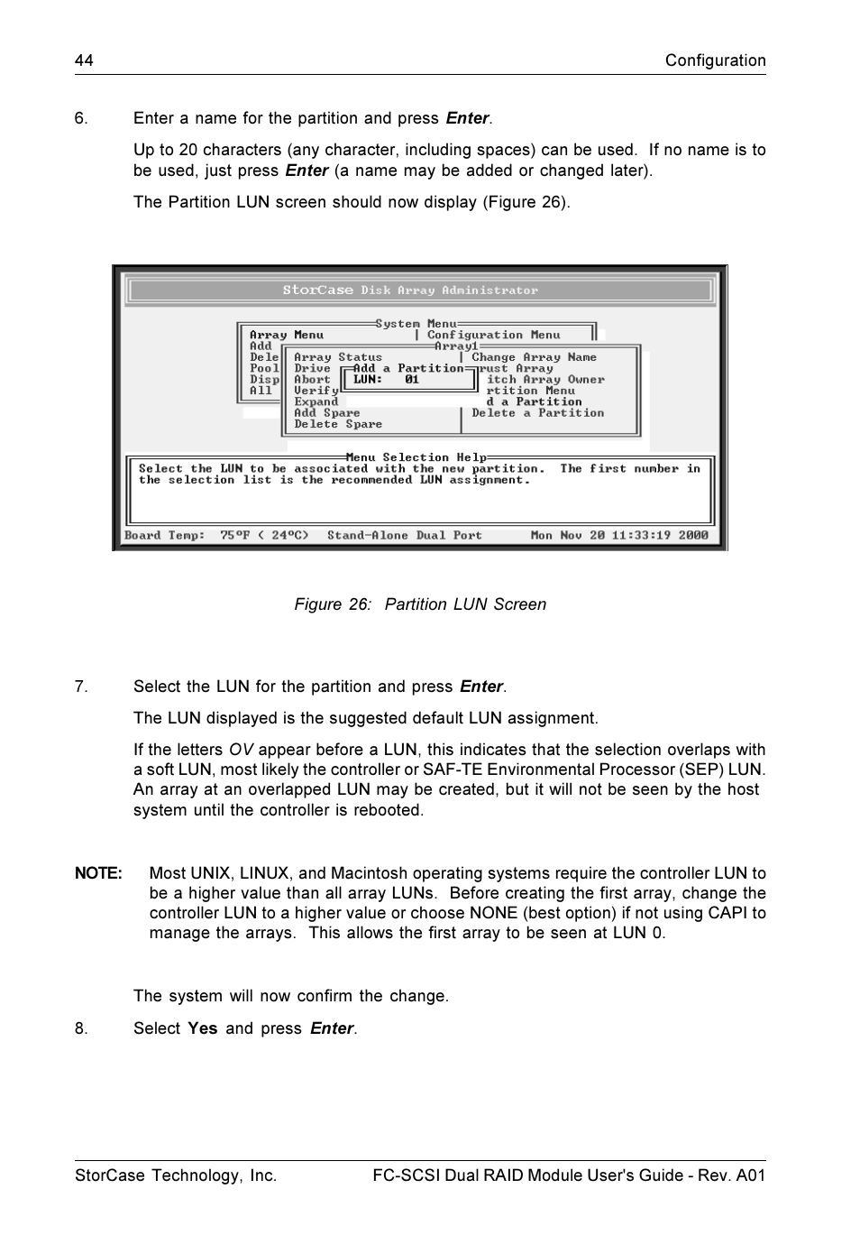 StorCase Technology FC-to-SCSI Single & Dual RAID User Manual | Page 57 / 179