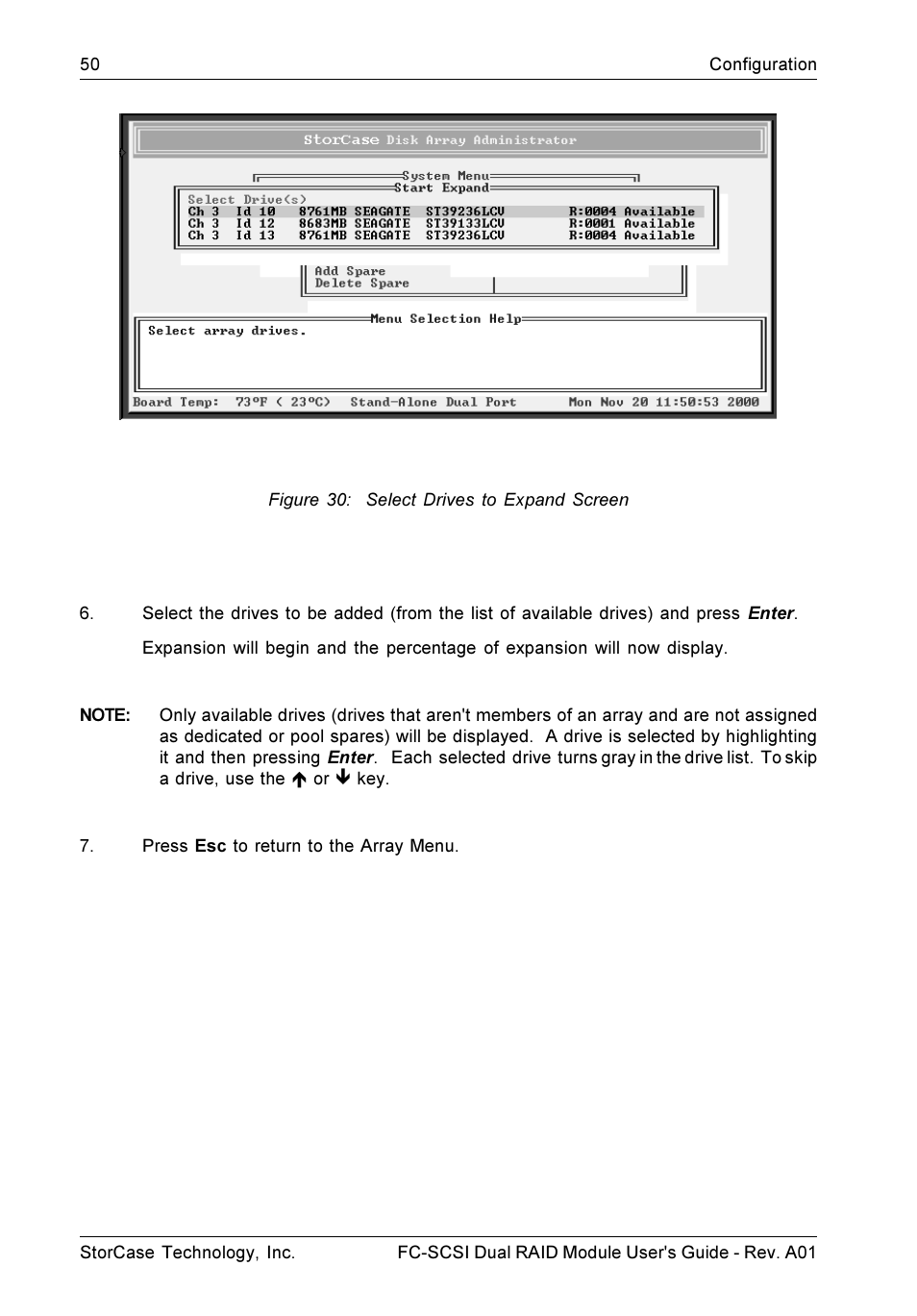 StorCase Technology FC-to-SCSI Single & Dual RAID User Manual | Page 63 / 179