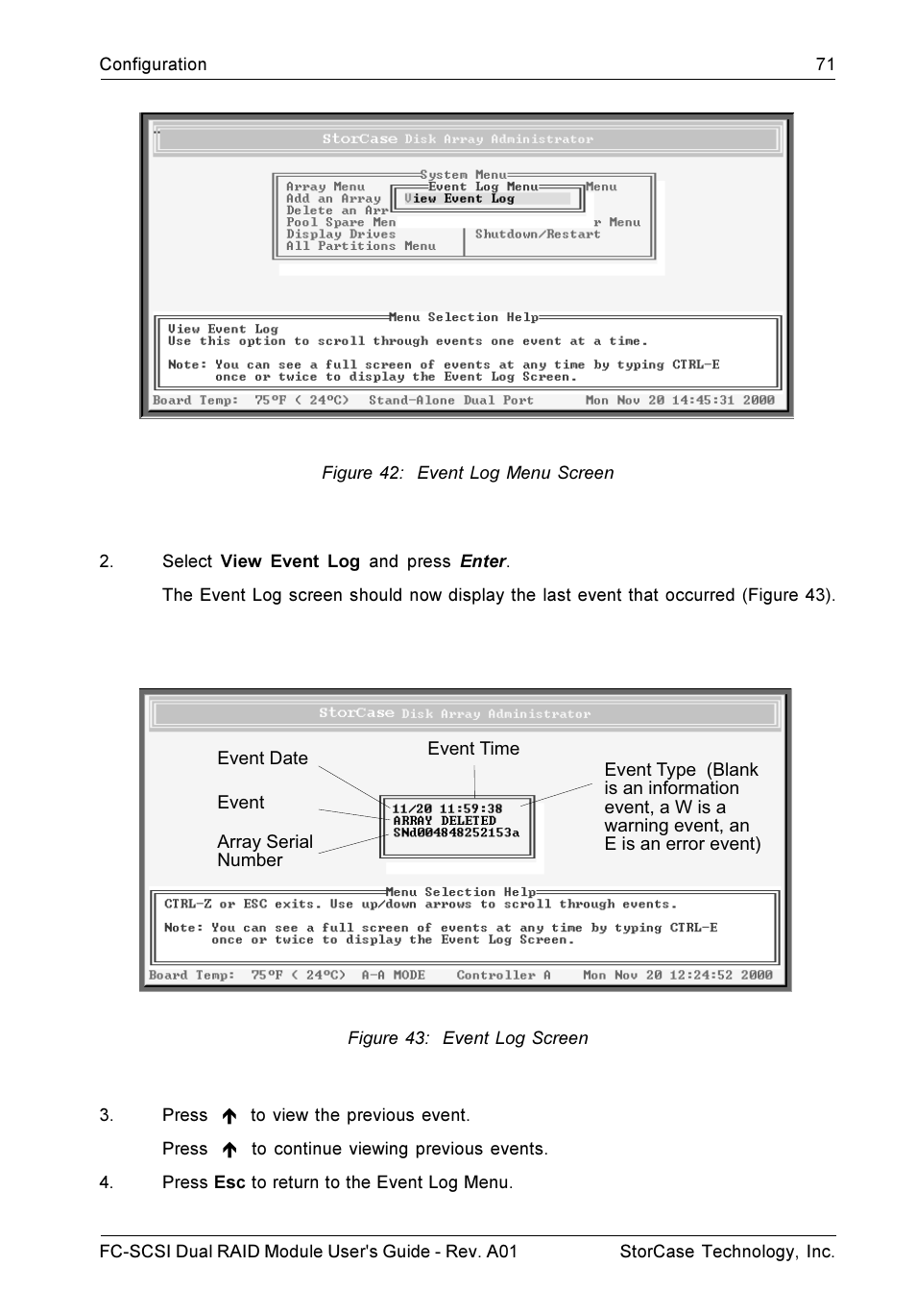 StorCase Technology FC-to-SCSI Single & Dual RAID User Manual | Page 84 / 179