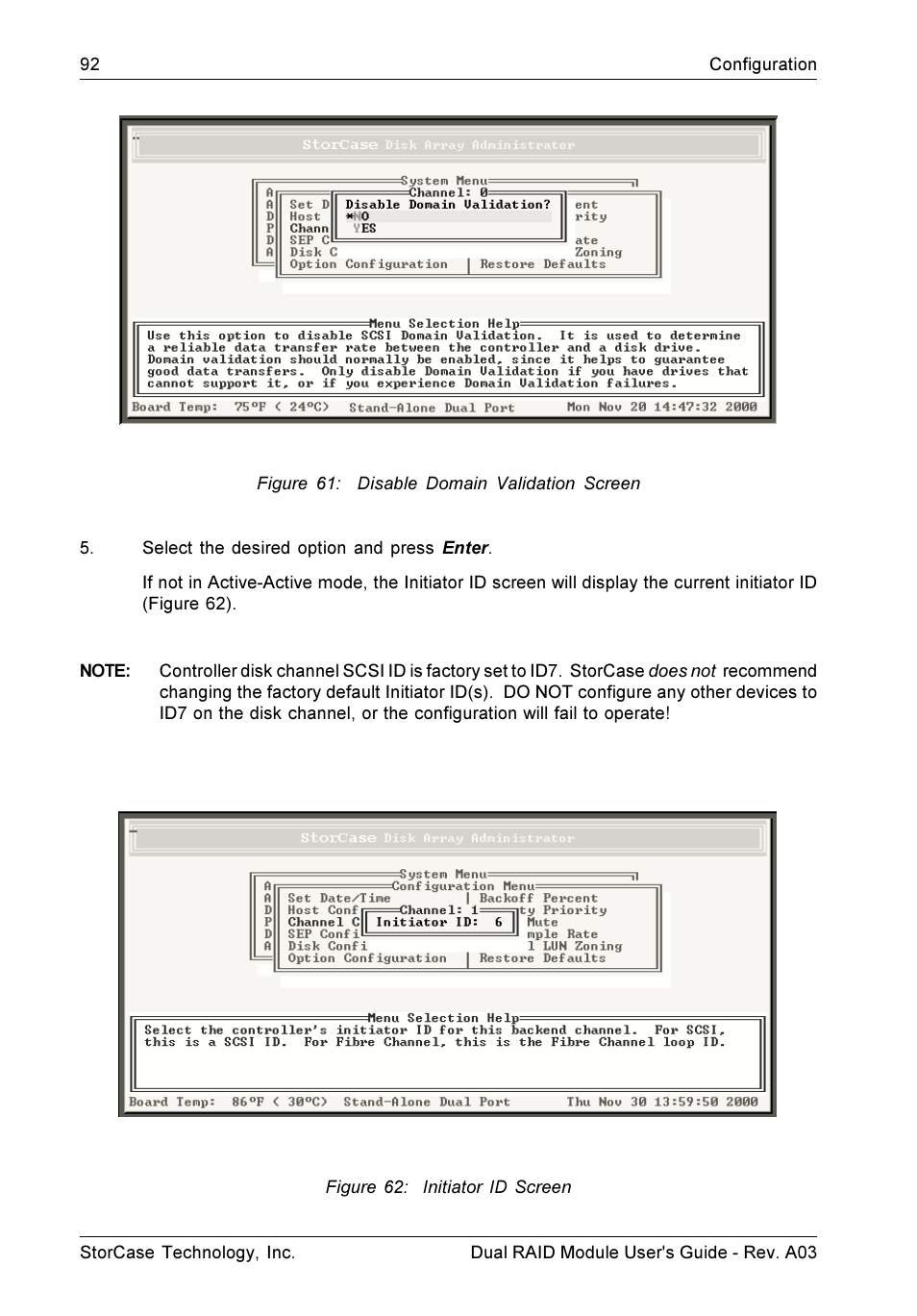 StorCase Technology CSI-to-SCSI Single & Dual RAID User Manual | Page 105 / 171